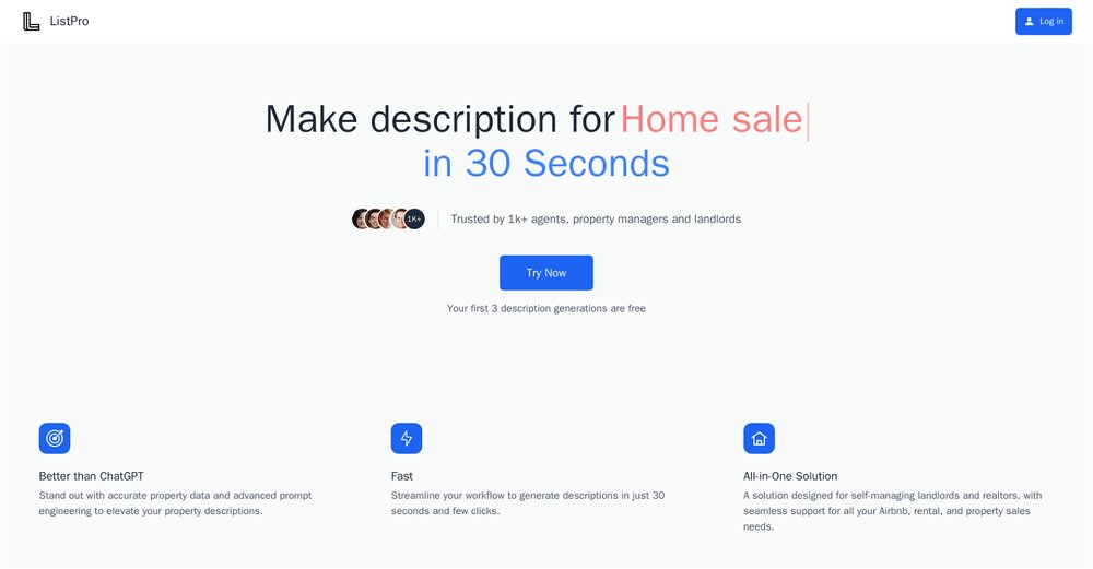 Приложение искусственного интеллекта Listpro