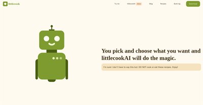 Приложение искусственного интеллекта Littlecook