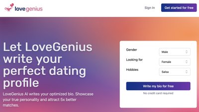 LoveGenius - инструмент для оптимизации профилей знакомств для получения релевантных совпадений