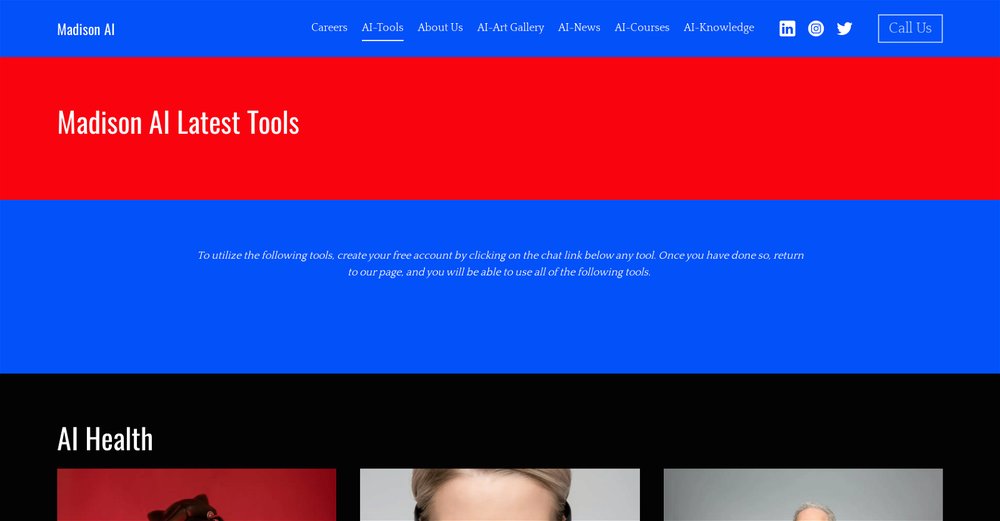 Приложение искусственного интеллекта Madison AI