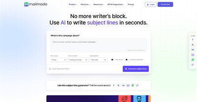 Приложение искусственного интеллекта Mailmodo