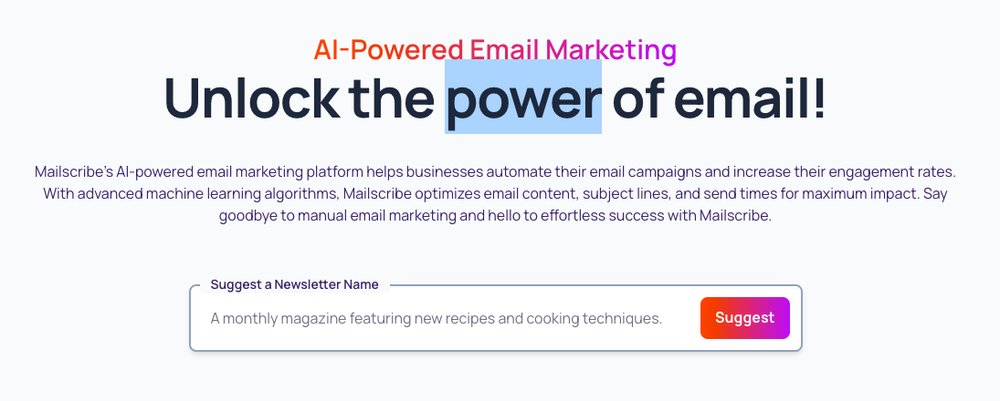 Mailscribe - платформа для электронного маркетинга