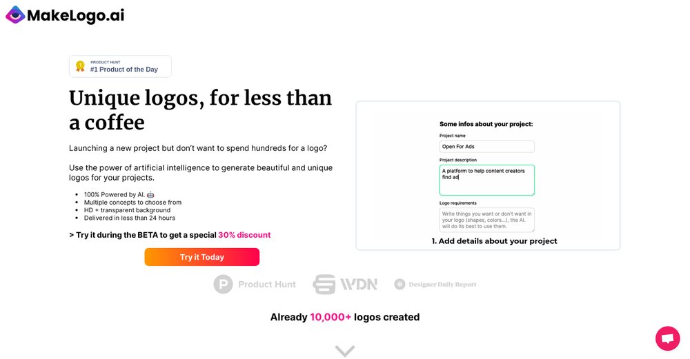 Приложение искусственного интеллекта Make Logo AI