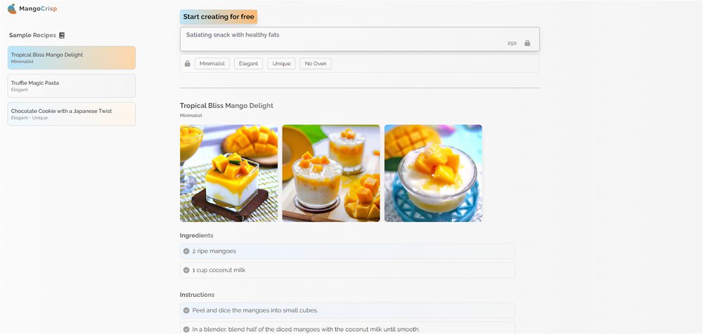 Приложение искусственного интеллекта MangoCrisp