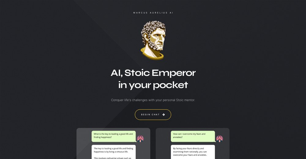 Приложение искусственного интеллекта Marcus Aurelius AI