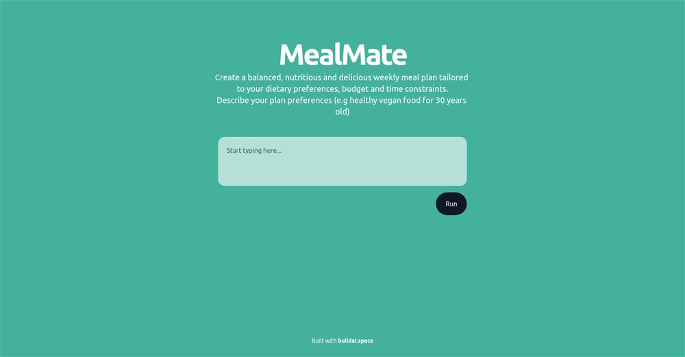 Приложение искусственного интеллекта MealMate
