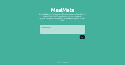 Приложение искусственного интеллекта MealMate