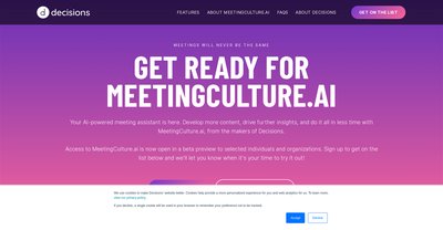 Приложение искусственного интеллекта Meeting culture