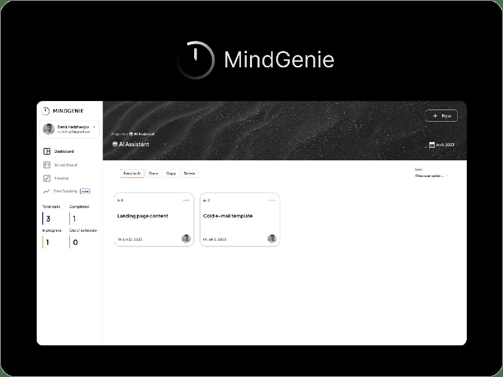 MindGenie - решение для управления временем для планирования, оптимизации задач и действий
