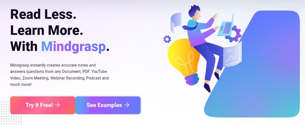 Mindgrasp - инструмент на базе искусственного интеллекта, помогающий пользователям быстрее учиться и лучше понимать учебный материал