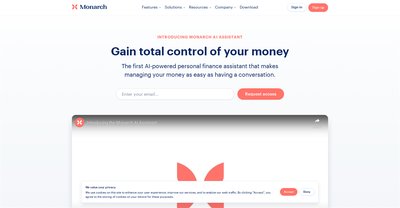Приложение искусственного интеллекта Monarch money