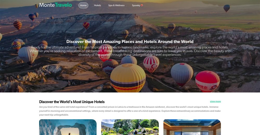 Приложение искусственного интеллекта MonteTravelo