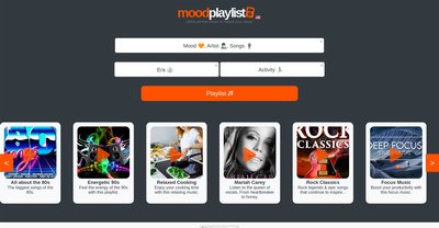 Приложение искусственного интеллекта Moodplaylist