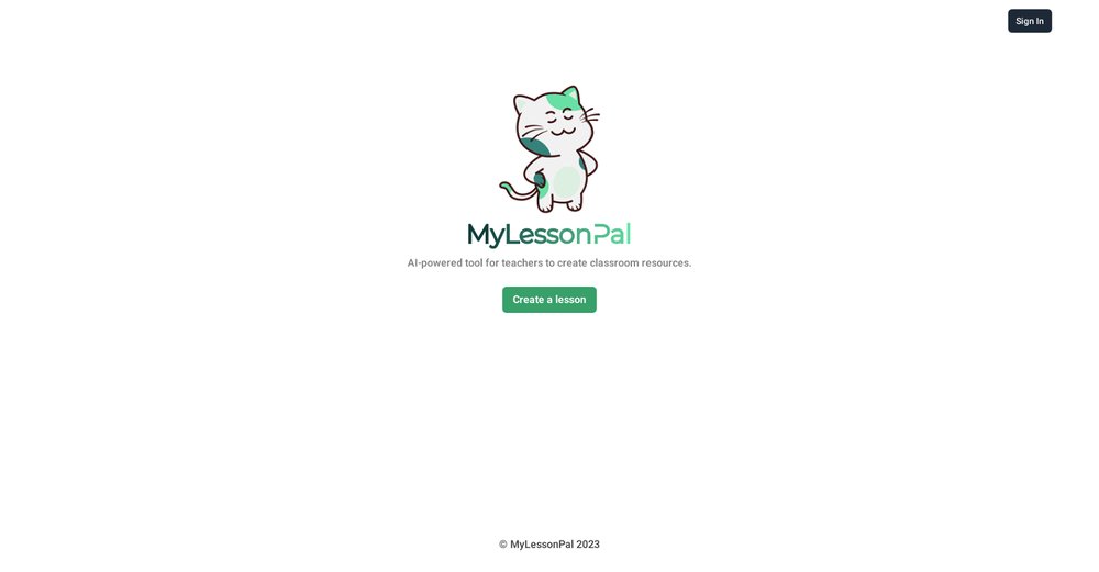 Приложение искусственного интеллекта MyLessonPal