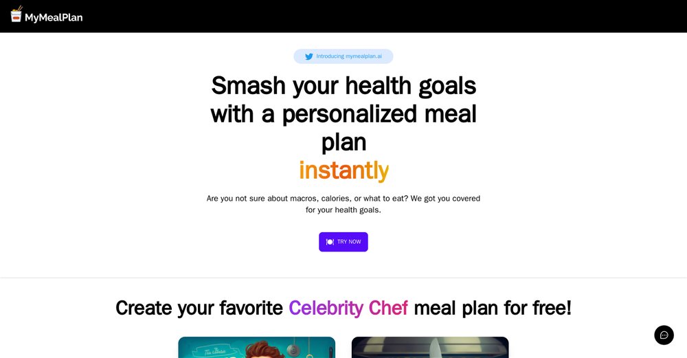 Приложение искусственного интеллекта Mymealplan