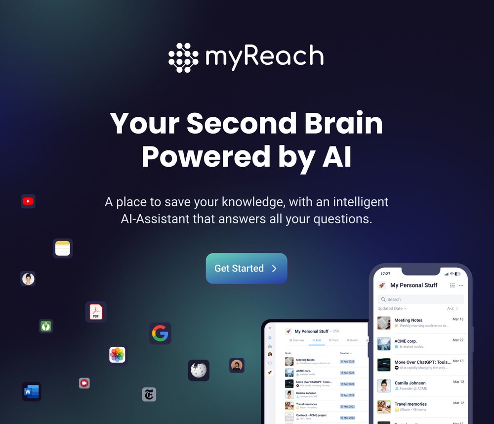 myReach - инструмент для организации, поиска и автоматизации управления знаниями.