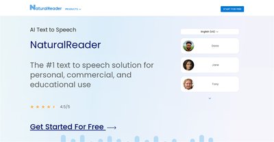 Приложение искусственного интеллекта NaturalReader
