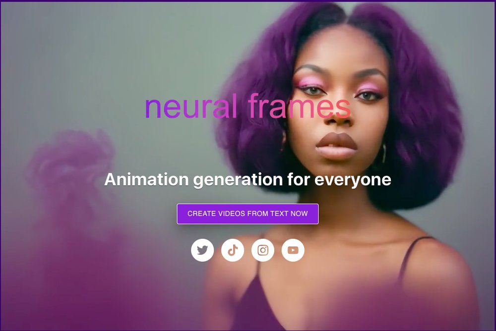 Neural Frames - платформа для преобразования текста в видео