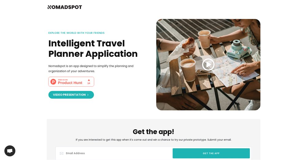 Приложение искусственного интеллекта Nomadspot