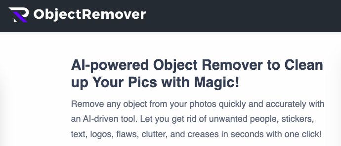 Object Remover - бесплатный инструмент для удаления фотообъектов
