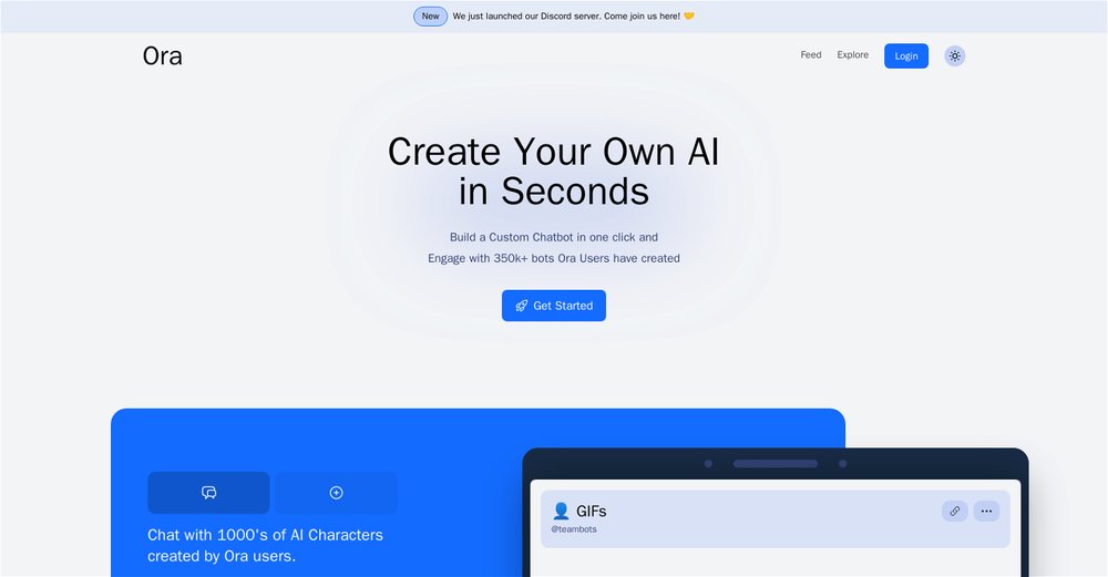 Приложение искусственного интеллекта Ora.ai