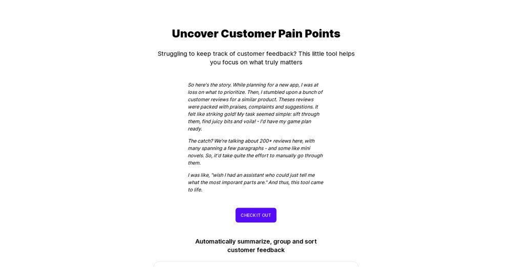 Приложение искусственного интеллекта Painpoints