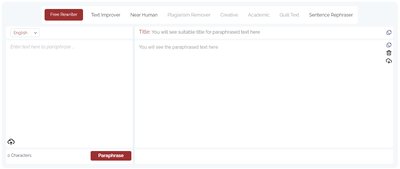Paraphrasing Tool - инструмент перефразирования ии