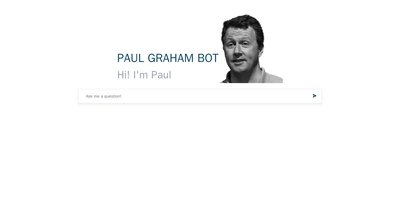 Приложение искусственного интеллекта Paul Graham bot