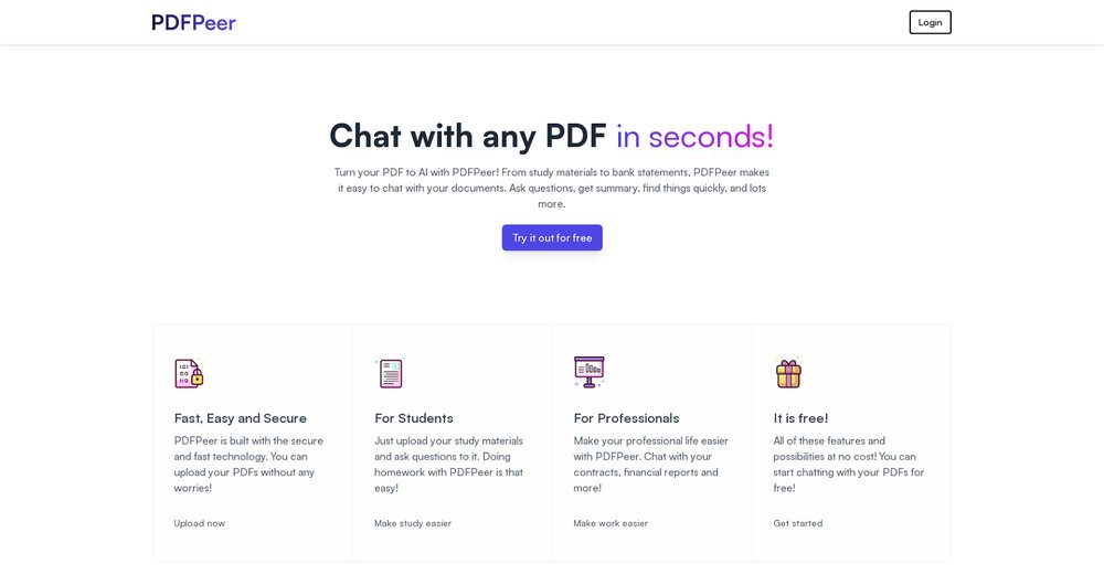Приложение искусственного интеллекта PDFPeer