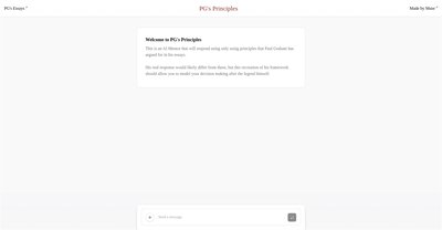 Приложение искусственного интеллекта PGS Principles