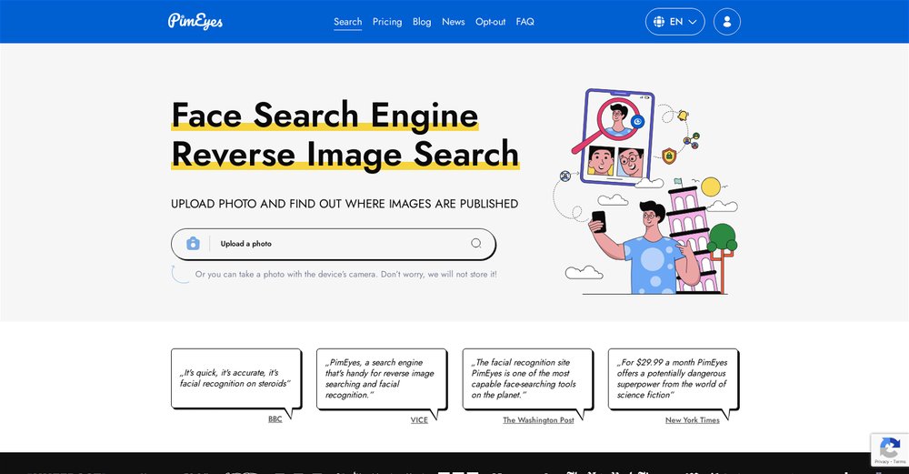 Приложение искусственного интеллекта Pimyes