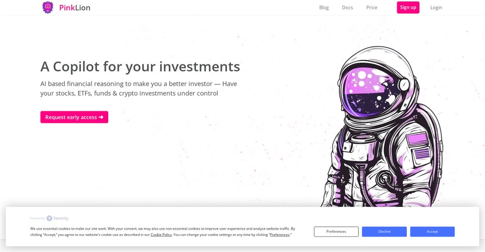 Приложение искусственного интеллекта PinkLion