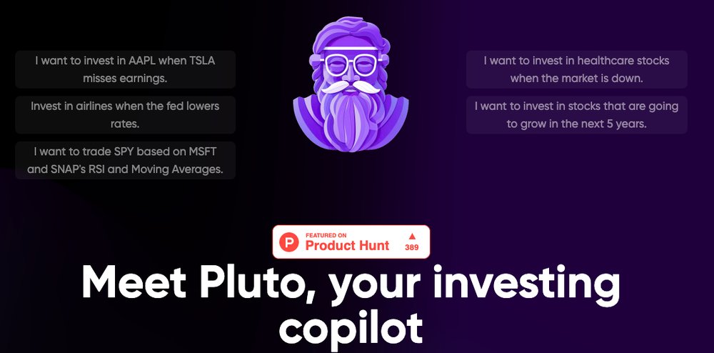 Pluto - инвестиционная платформа для принятия обоснованных решений для создания и торговли с уверенностью