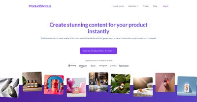 Приложение искусственного интеллекта ProductShots