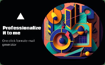Professionalize It To Me - инструмент для создания электронных писем