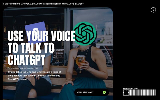 Promptheus - используйте свой голос для общения с chatgpt