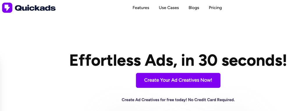 Quick Ads - платформа для создания рекламы для всех платформ и форматов.