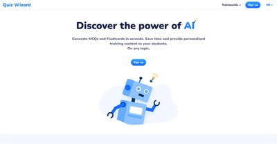 Приложение искусственного интеллекта Quiz Wizard