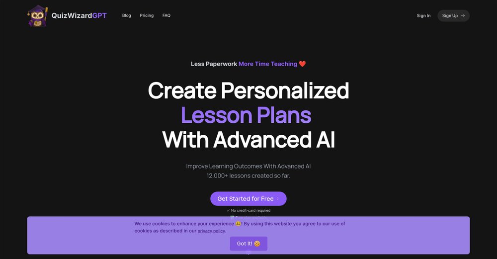 Приложение искусственного интеллекта QuizWizardGPT