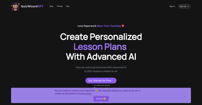 Приложение искусственного интеллекта QuizWizardGPT