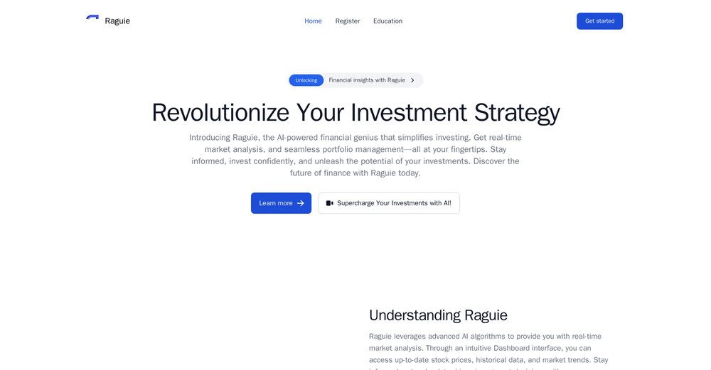 Приложение искусственного интеллекта Raguie