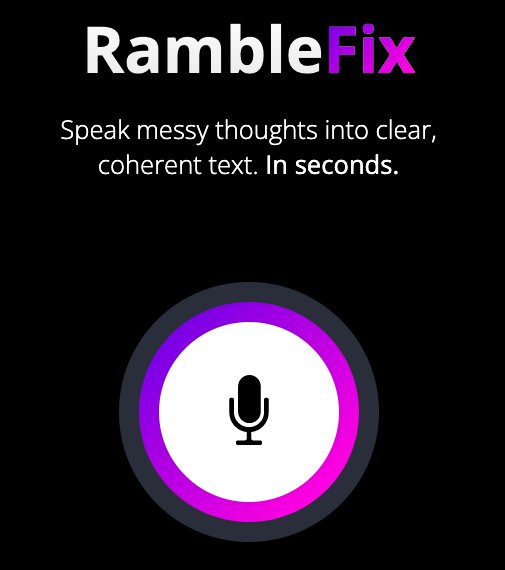RambleFix - инструмент для преобразования устных мыслей в письменный текст