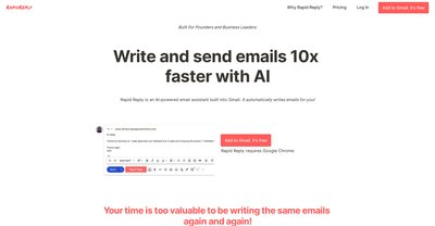 Приложение искусственного интеллекта Rapidreply
