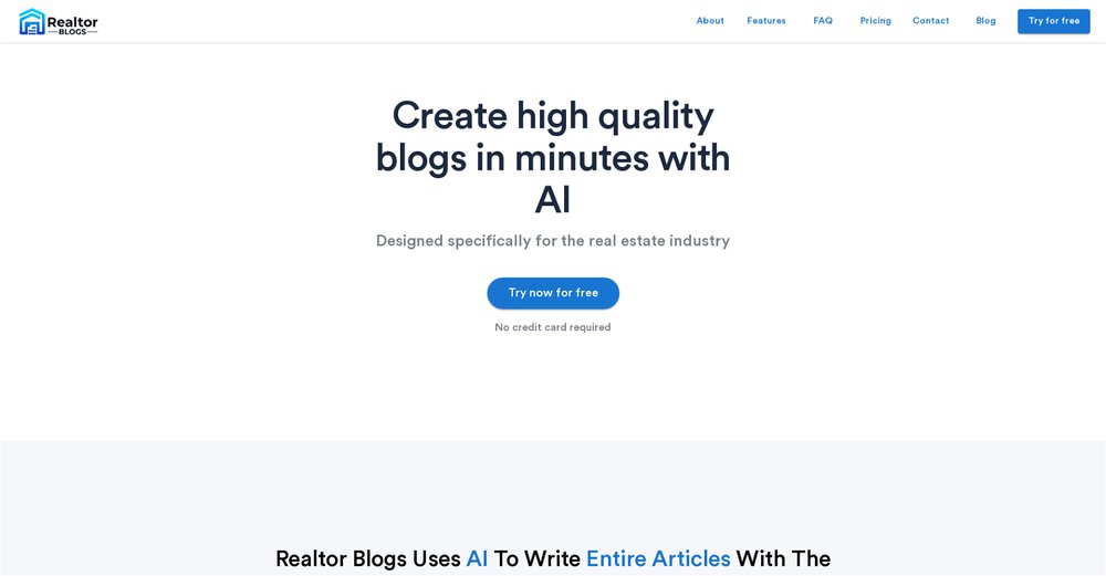 Приложение искусственного интеллекта Realtor Blogs