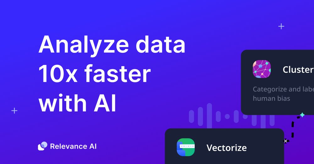 Relevance AI - инструмент для анализа и визуализации данных