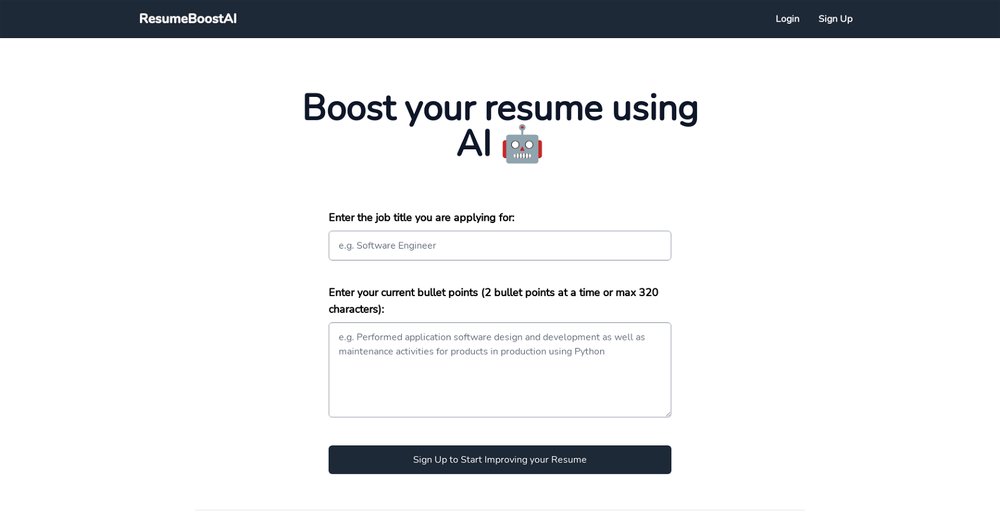 Приложение искусственного интеллекта ResumeBoostAI