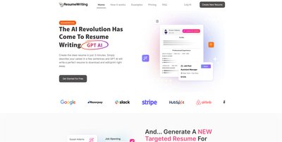 Приложение искусственного интеллекта ResumeWriting