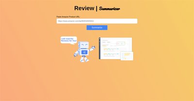 Приложение искусственного интеллекта Review Summarizer