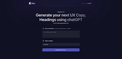 Приложение искусственного интеллекта Riter App