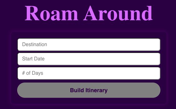 Roam Around - инструмент для планирования путешествий